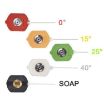 High Pressure Car Wash Water Gun with Five Color Nozzle - 3