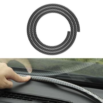 Universal N856 Carbon Fiber Rubber Strip: Leakproof & Soundproof Seal - 1