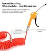 LAIZE Yellow AR-TS Blowing Handheld Air Compressor Dust Gun - 3