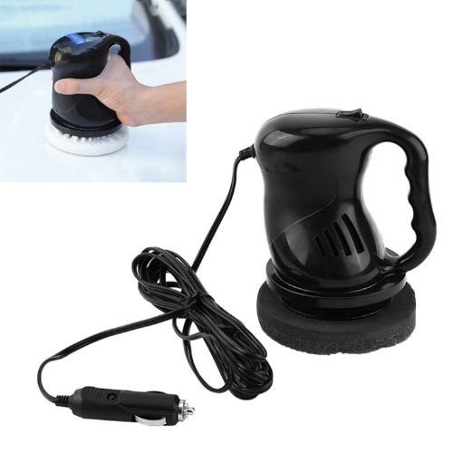Black Electric Car Polisher Kit - Waxing & Buffing Machine Accessories - 1