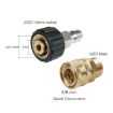Quick Connect Pressure Washer Accessories: 15-3/8 Male + 14-3/8 Female - 5