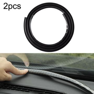 2pcs N856 Elastomer Seal Rubber Strip for Car Panel Soundproofing - 1