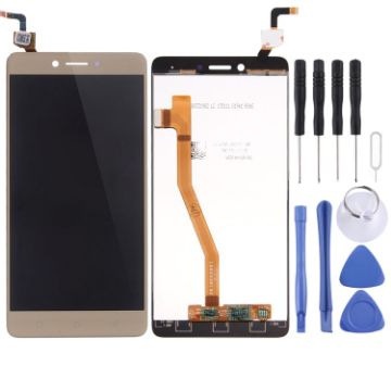 Lenovo K6 Note Gold OEM LCD Screen with Digitizer Assembly - 1
