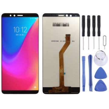 Black OEM LCD Screen & Digitizer for Lenovo K5 Pro Assembly - 1