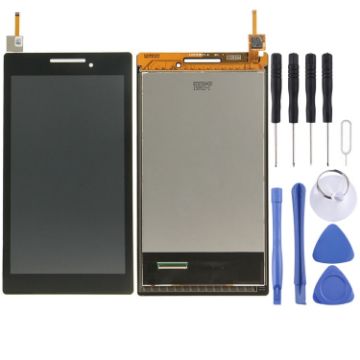 Lenovo TAB 2 A7-10 Black OEM LCD Screen with Digitizer Assembly - 1