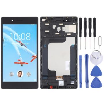 LCD Screen for Lenovo Tab 7 Essential TB-7304F/i with Frame (Black) - 1