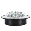 USB Power 25cm Rotating Display Stand Turntable (Black Mirror) - 1