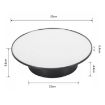 USB Power 25cm Rotating Display Stand Turntable (Black Mirror) - 3