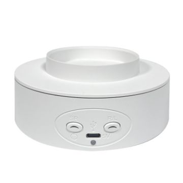 Electric 360 Rotating Disc Table for Live Video Props (White) - 1
