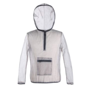 Insect-proof Hooded Jacket, Breathable Mesh, Size L - 1