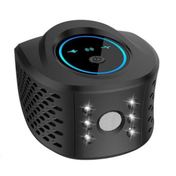 QSQ218 High-power Ultrasonic LED Mouse Repellent - US Plug, Black - 1