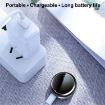 Portable Ultrasonic Mosquito Repellent Bracelet - White Purple - 3