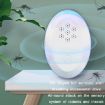 Ultrasonic Mosquito Rat Repellent Night Light, EU Plug, Pearl White - 5