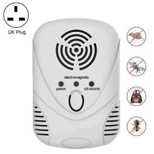 White DC-9001 Electronic Mouse Repeller, UK Plug - 1