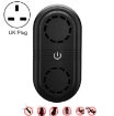 BG307 Ultrasonic Mole & Mosquito Repellent, UK Plug 220V (Black) - 1