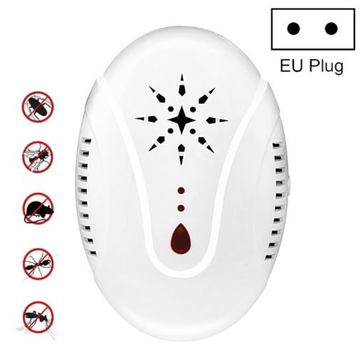 DC-9007 Ultrasonic Mosquito & Insect Repellent, EU Plug, White - 1