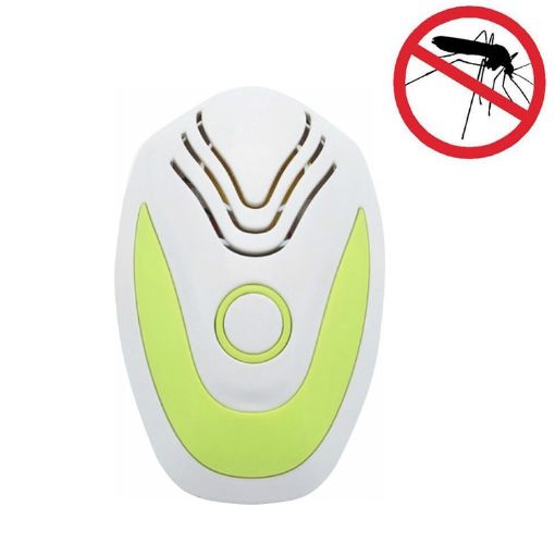 Ultrasonic Electronic Mosquito Repellent, US Plug, Light Green - 1