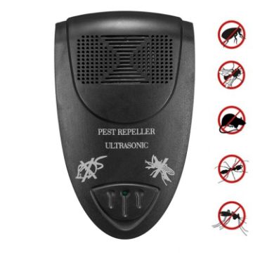Ultrasonic Rat & Insect Repeller, UK Plug, Black, LI-3110 Model - 1