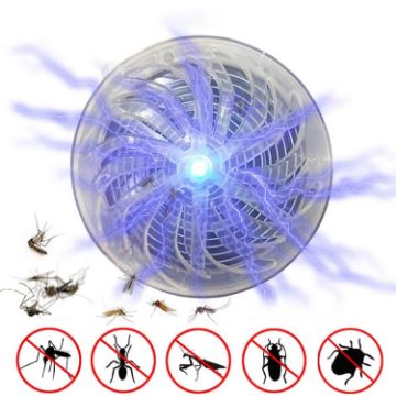Solar Powered UV Light Mosquito Killer, Indoor Outdoor Bug Zapper - 1
