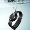 Ultrasonic Electronic Mosquito Repellent Bracelet Watch (Black Purple) - 6