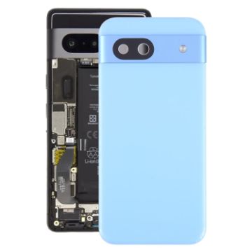Google Pixel 8A Blue Battery Back Cover with Camera Lens Cover - 1