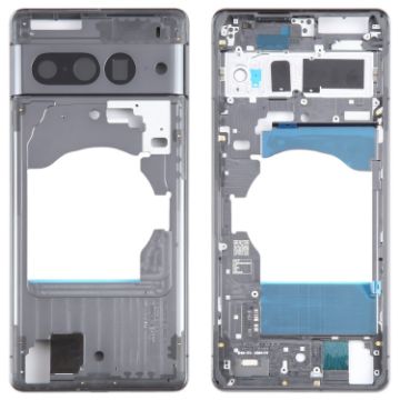 Google Pixel 7 Pro Black Front Housing LCD Frame Bezel Plate - 1