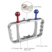 PULUZ Diving Light Arm CNC Aluminum Mount for Action Cameras (Silver) - 3