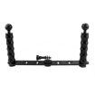 PULUZ CNC Aluminum Dual Hand-held Selfie Monopod for Action Cameras - 2