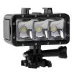Waterproof Video Light w/ Base Mount for GoPro, Insta360 & DJI Cameras - 1