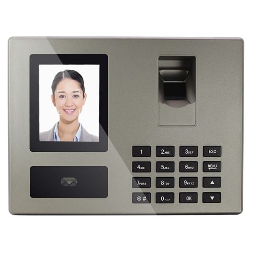 Intelligent Voice Fingerprint Attendance Machine, EU Plug, English - 1