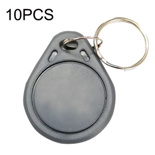 10PCS Gray RFID 13.56MHz M1 Compatible Access Control Keyfob Tags - 1