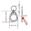 10PCS Purple Fudan RFID 13.56MHz M1 Keyfob Access Control Tag - 3