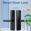 C91 Tuya Smart Bronze WiFi Fingerprint Password Door Lock - 2