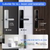 Tuya C91 Silver Smart WiFi Fingerprint Password Door Lock - 5