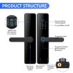 Tuya C91 Silver Smart WiFi Fingerprint Password Door Lock - 6