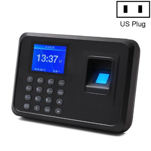 F01 Fingerprint Time Attendance Machine, 2.4" TFT Screen, US Plug - 1