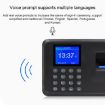 F01 Fingerprint Time Attendance Machine, 2.4" TFT Screen, US Plug - 3