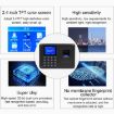 F01 Fingerprint Time Attendance Machine, 2.4" TFT Screen, UK Plug - 6