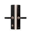 Rose Gold Wifi Fingerprint Door Lock with App Remote Unlocking - 2