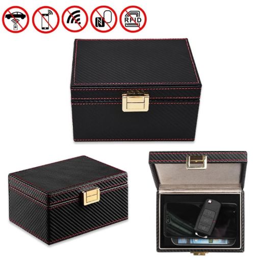 Carbon Fiber RFID Signal Shielding & Anti-demagnetization Box - 1