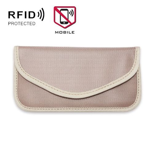 6.5" Anti-location Signal Shielding RFID Storage Bag (Khaki) - 1