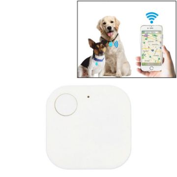 Mini Square Anti Theft Bluetooth Keychain Alarm (White) - 1
