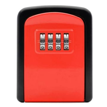G9 Red Aluminum Alloy Key Storage Box with 4-Digit Password - 1