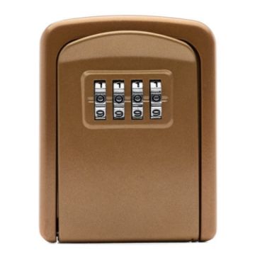 Gold G9 Aluminum Alloy Key Storage Box with 4-Digit Password - 1