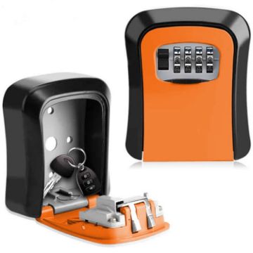 Arc Wall Mounted HG2 Password Key Box, Orange - 1