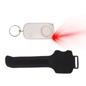 PLAPIE YY-705 120dB Outdoor Sports Alarm with Wristband (White) - 1