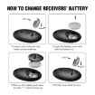 Smart Remote Wireless Key Finder with LED Flashlight, 4 Receivers - 5