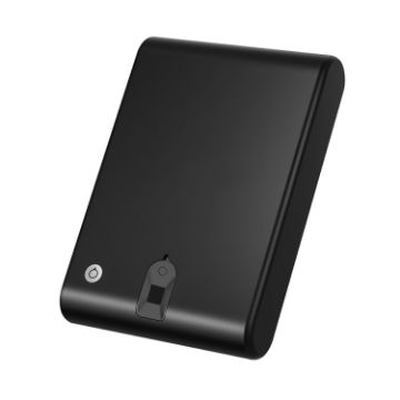 OS100SE Black Anti-theft Car Safety Box for Valuables, Fingerprint/Password - 1