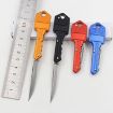 Mini Key Chain Folding Knife Peeler for Camping and Self-defense - 2