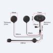 Dier DK12 800m Bluetooth 5.0 Waterproof Motorcycle Helmet Headset - 3